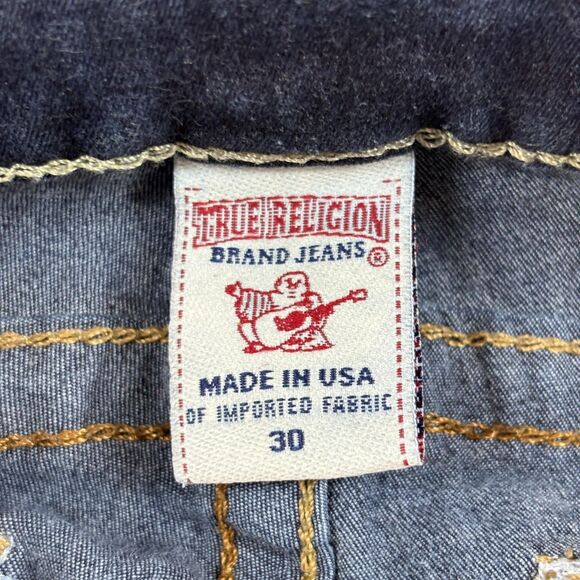 True Religion Misty Jeans Women's 30 Dark Wash Skinny Stretch Flap Pockets - Picture 10 of 12